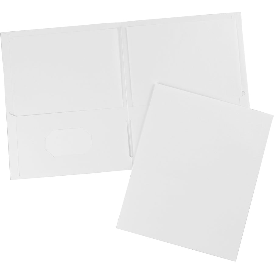 Image of Avery® Two-Pocket Folder, 40-Sheet Capacity, 11 X 8.5, White, 25/box