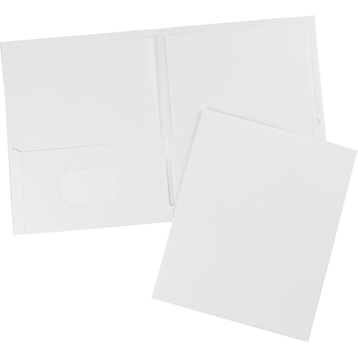 Image of Avery® Two-Pocket Folder, 40-Sheet Capacity, 11 X 8.5, White, 25/box