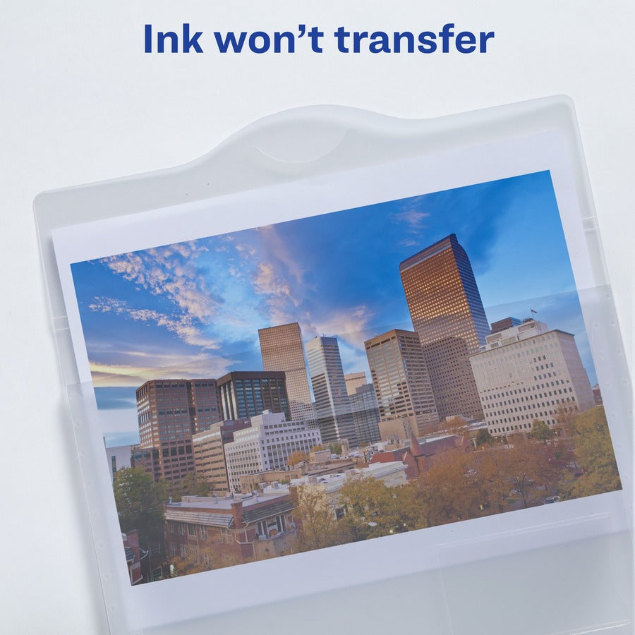 Image of Avery® Translucent Document Wallets, Letter Size, Translucent Clear, 12/box