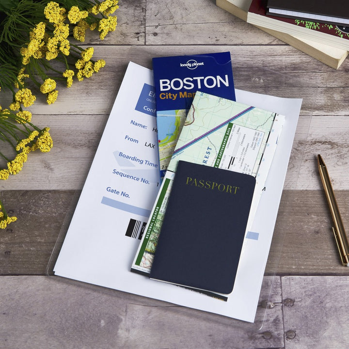 Image of Avery® Top-Load Clear Vinyl Envelopes w/Thumb Notch, 9" x 12", Clear, 10/Pack