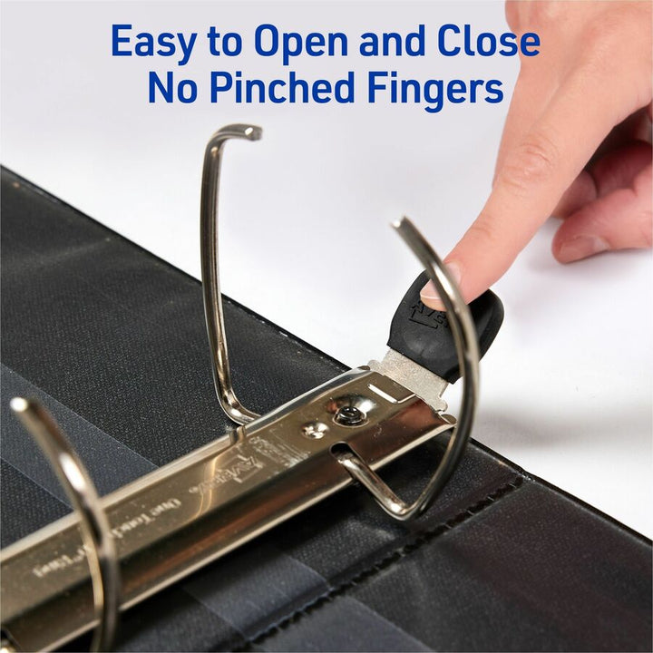Image of Avery® Heavy-Duty View Binder With Durahinge And Locking One Touch Ezd Rings, 3 Rings, 5" Capacity, 11 X 8.5, White
