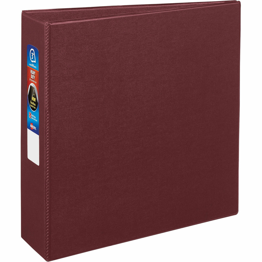 Image of Avery® Heavy-Duty Non-View Binder With Durahinge And Locking One Touch Ezd Rings, 3 Rings, 3" Capacity, 11 X 8.5, Maroon