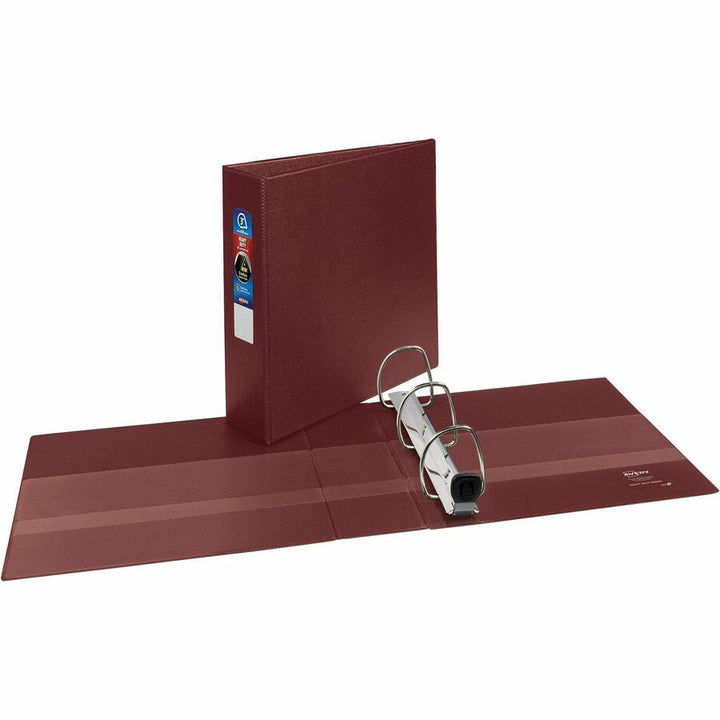 Image of Avery® Heavy-Duty Non-View Binder With Durahinge And Locking One Touch Ezd Rings, 3 Rings, 3" Capacity, 11 X 8.5, Maroon