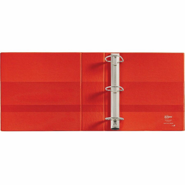 Image of Avery® Heavy-Duty Non-View Binder With Durahinge And Locking One Touch Ezd Rings, 3 Rings, 3" Capacity, 11 X 8.5, Red