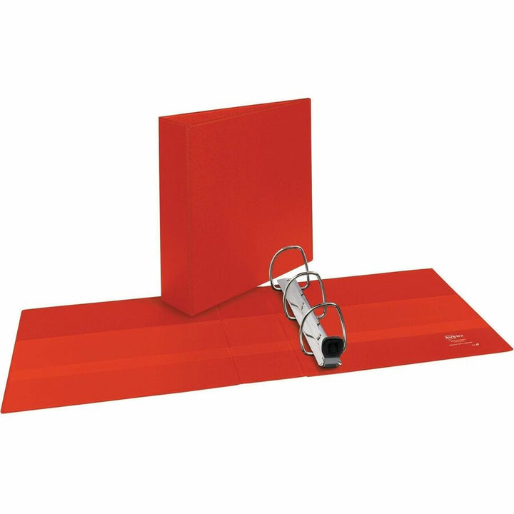 Image of Avery® Heavy-Duty Non-View Binder With Durahinge And Locking One Touch Ezd Rings, 3 Rings, 3" Capacity, 11 X 8.5, Red