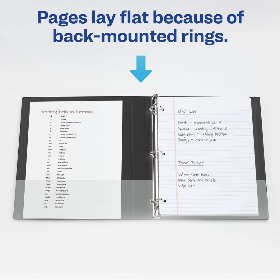 Image of Avery® Heavy-Duty Non-View Binder With Durahinge And Locking One Touch Ezd Rings, 3 Rings, 3" Capacity, 11 X 8.5, Red