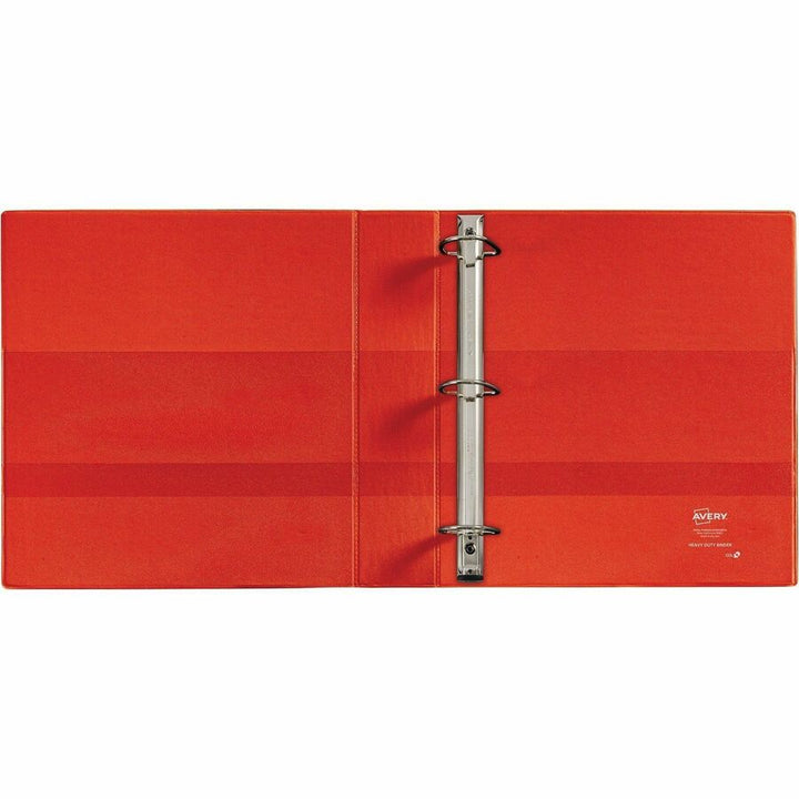 Image of Avery® Heavy-Duty Non-View Binder With Durahinge And One Touch Ezd Rings, 3 Rings, 1.5" Capacity, 11 X 8.5, Red