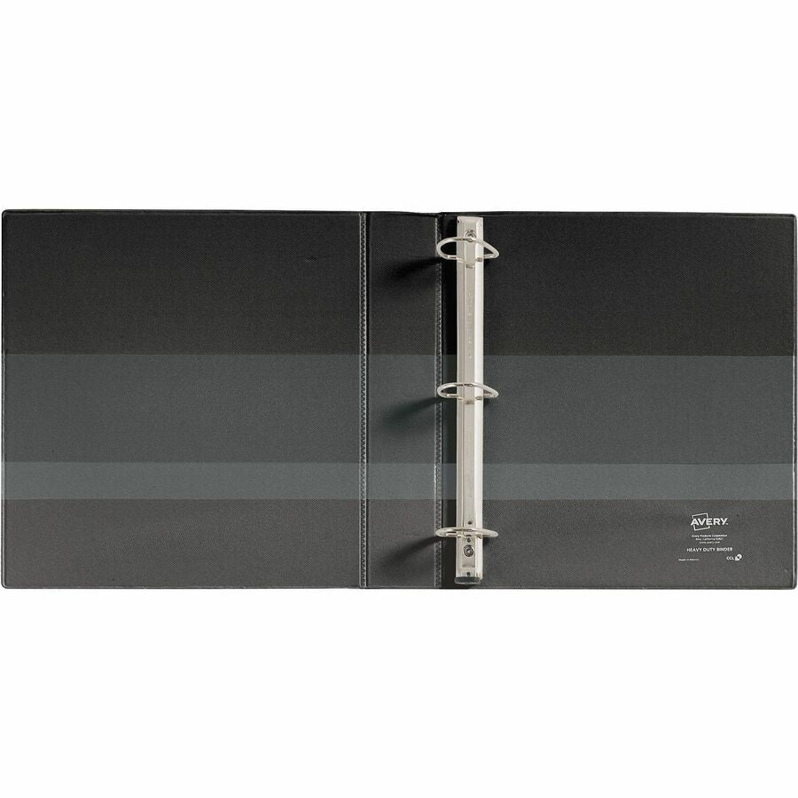 Image of Avery® Heavy-Duty View Binder With Durahinge And One Touch Ezd Rings, 3 Rings, 1.5" Capacity, 11 X 8.5, Black