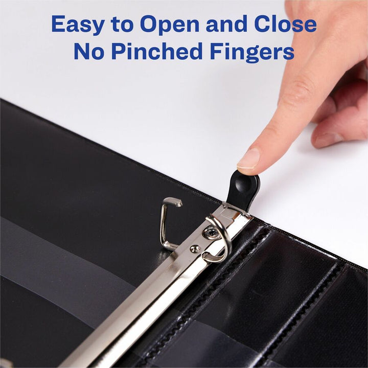 Image of Avery® Heavy-Duty View Binder With Durahinge And One Touch Ezd Rings, 3 Rings, 1.5" Capacity, 11 X 8.5, Black