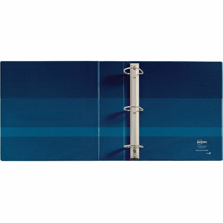 Image of Avery® Heavy-Duty View Binder With Durahinge And One Touch Ezd Rings, 3 Rings, 2" Capacity, 11 X 8.5, Navy Blue