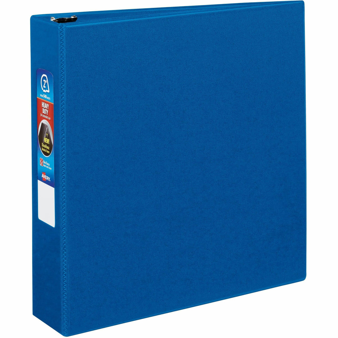 Image of Avery® Heavy-Duty Non-View Binder With Durahinge And One Touch Ezd Rings, 3 Rings, 2" Capacity, 11 X 8.5, Blue