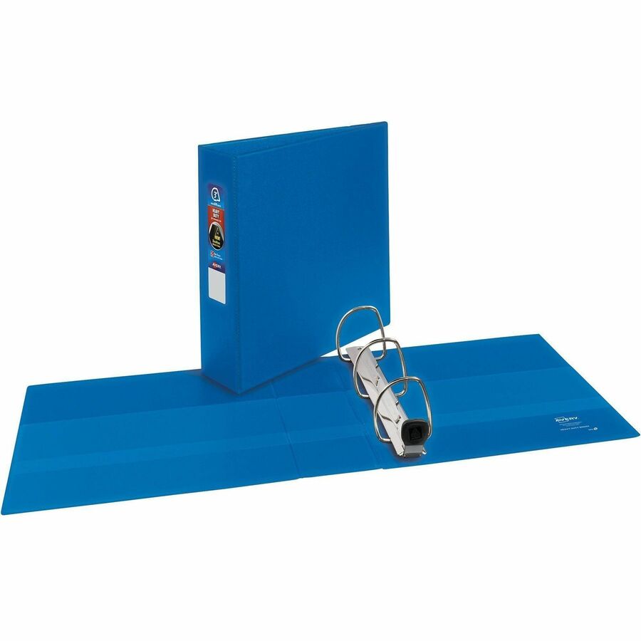 Image of Avery® Heavy-Duty Non-View Binder With Durahinge And Locking One Touch Ezd Rings, 3 Rings, 3" Capacity, 11 X 8.5, Blue