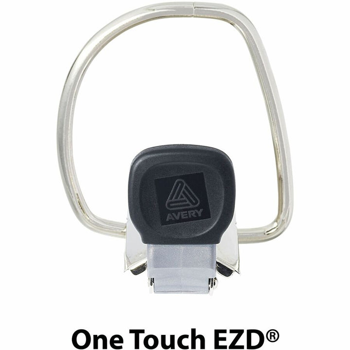 Image of Avery® Heavy-Duty Non-View Binder With Durahinge, Locking One Touch Ezd Rings And Thumb Notch, 3 Rings, 5" Capacity, 11 X 8.5, Blue