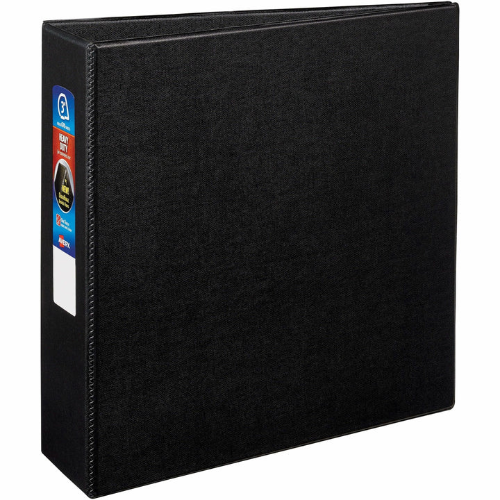 Image of Avery® Heavy-Duty Non-View Binder With Durahinge And Locking One Touch Ezd Rings, 3 Rings, 3" Capacity, 11 X 8.5, Black
