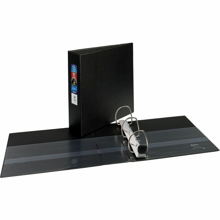 Image of Avery® Heavy-Duty Non-View Binder With Durahinge And Locking One Touch Ezd Rings, 3 Rings, 3" Capacity, 11 X 8.5, Black