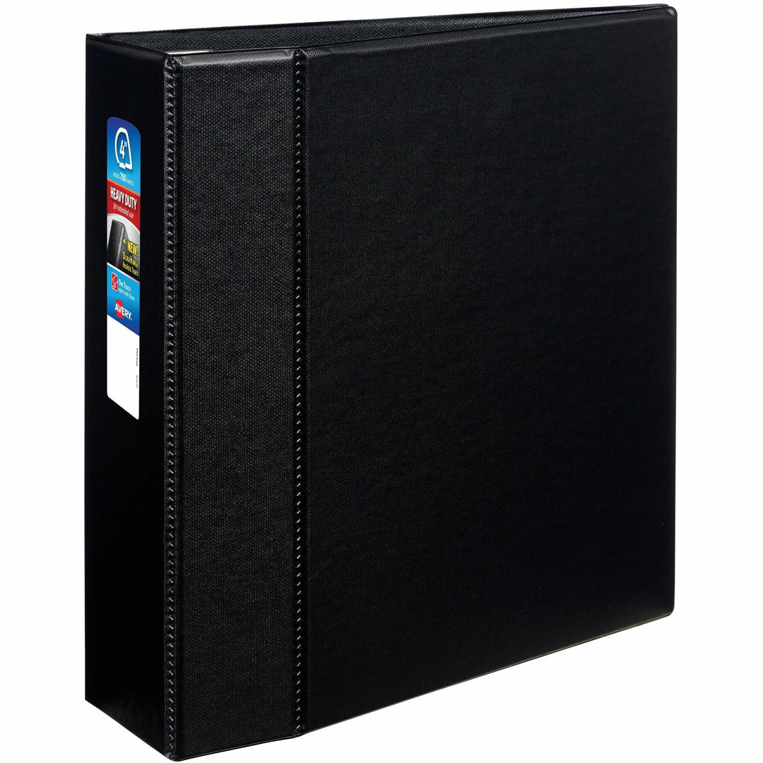 Image of Avery® Heavy-Duty Non-View Binder With Durahinge And Locking One Touch Ezd Rings, 3 Rings, 4" Capacity, 11 X 8.5, Black