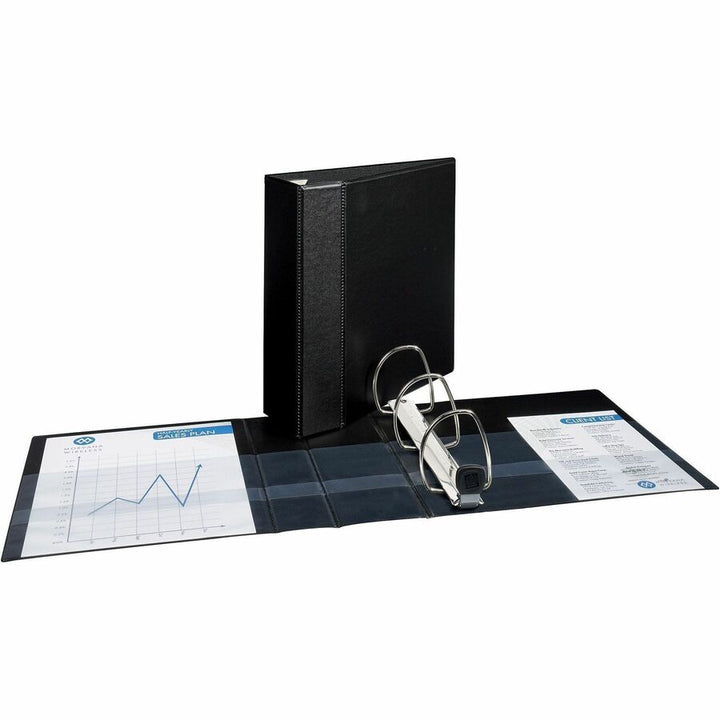 Image of Avery® Heavy-Duty Non-View Binder With Durahinge And Locking One Touch Ezd Rings, 3 Rings, 4" Capacity, 11 X 8.5, Black
