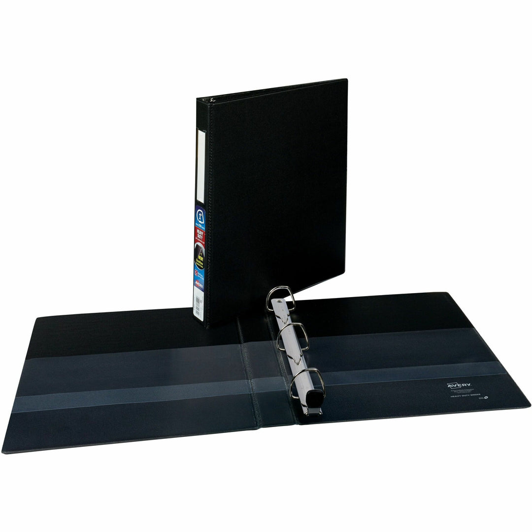 Image of Avery® Heavy-Duty Non-View Binder With Durahinge And One Touch Ezd Rings, 3 Rings, 1" Capacity, 11 X 8.5, Black