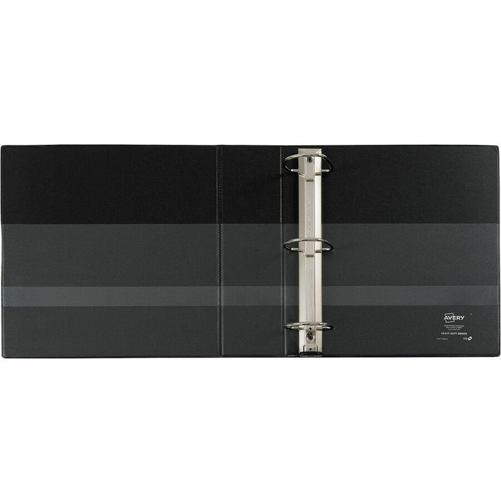 Image of Avery® Heavy-Duty Non-View Binder With Durahinge, Three Locking One Touch Ezd Rings And Spine Label, 3" Capacity, 11 X 8.5, Black