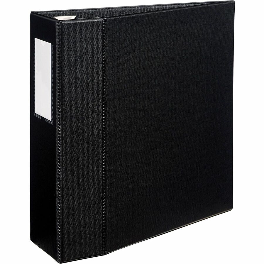 Image of Avery® Heavy-Duty Non-View Binder With Durahinge, Three Locking One Touch Ezd Rings And Spine Label, 4" Capacity, 11 X 8.5, Black