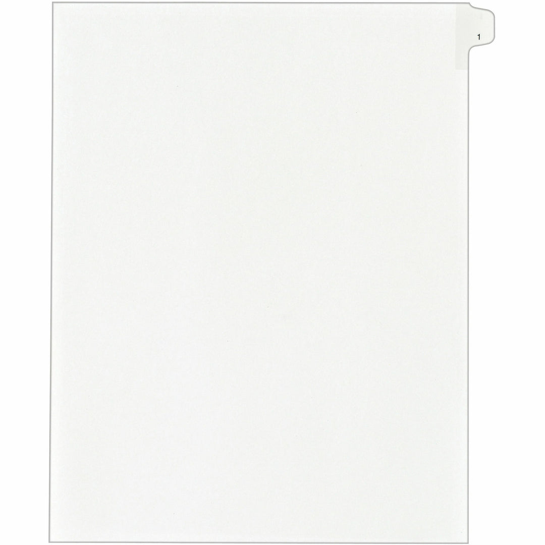 Image of Avery® Preprinted Legal Exhibit Side Tab Index Dividers, Allstate Style, 10-Tab, 1, 11 X 8.5, White, 25/pack