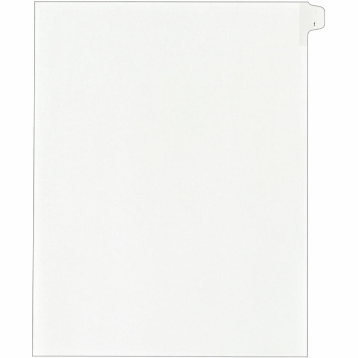 Image of Avery® Preprinted Legal Exhibit Side Tab Index Dividers, Allstate Style, 10-Tab, 1, 11 X 8.5, White, 25/pack