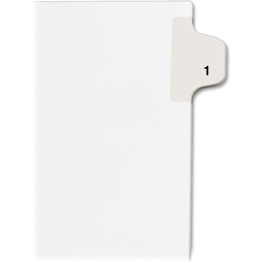 Image of Avery® Preprinted Legal Exhibit Side Tab Index Dividers, Allstate Style, 10-Tab, 1, 11 X 8.5, White, 25/pack