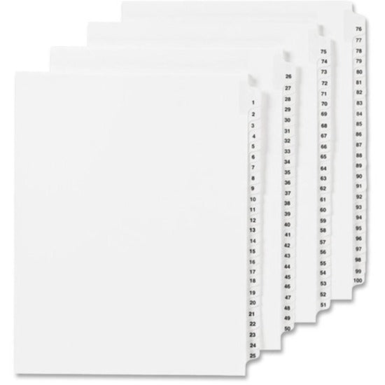 Image of Avery® Index Dividers, Side Tab 7 - 1/25 Cut, 8-1/2"x11", 25/PK, WE