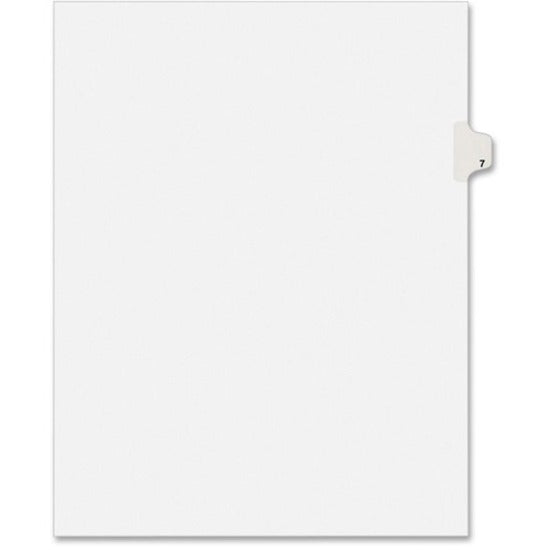 Image of Avery® Index Dividers, Side Tab 7 - 1/25 Cut, 8-1/2"x11", 25/PK, WE