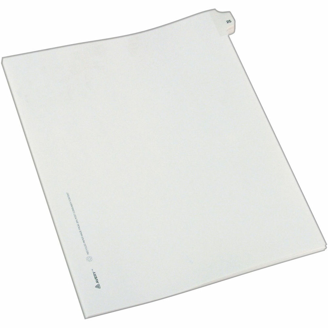 Image of Avery® Preprinted Legal Exhibit Side Tab Index Dividers, Allstate Style, 10-Tab, 25, 11 X 8.5, White, 25/pack