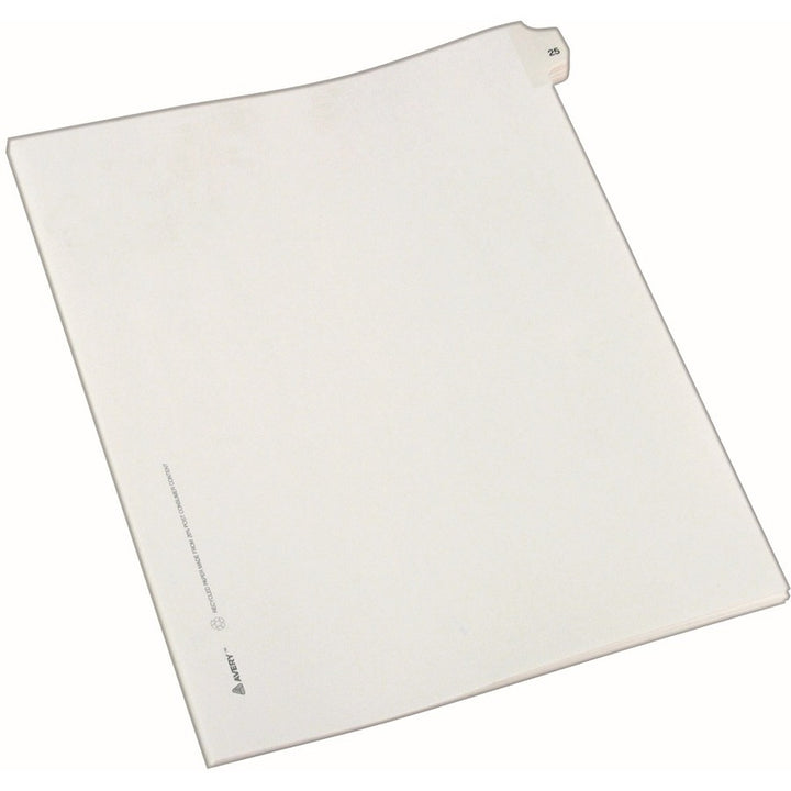 Image of Avery® Preprinted Legal Exhibit Side Tab Index Dividers, Allstate Style, 10-Tab, 25, 11 X 8.5, White, 25/pack
