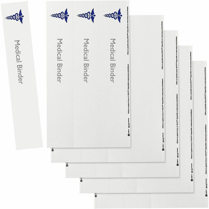 Image of Avery® Binder Spine Inserts, 2" Spine Width, 4 Inserts/sheet, 5 Sheets/pack
