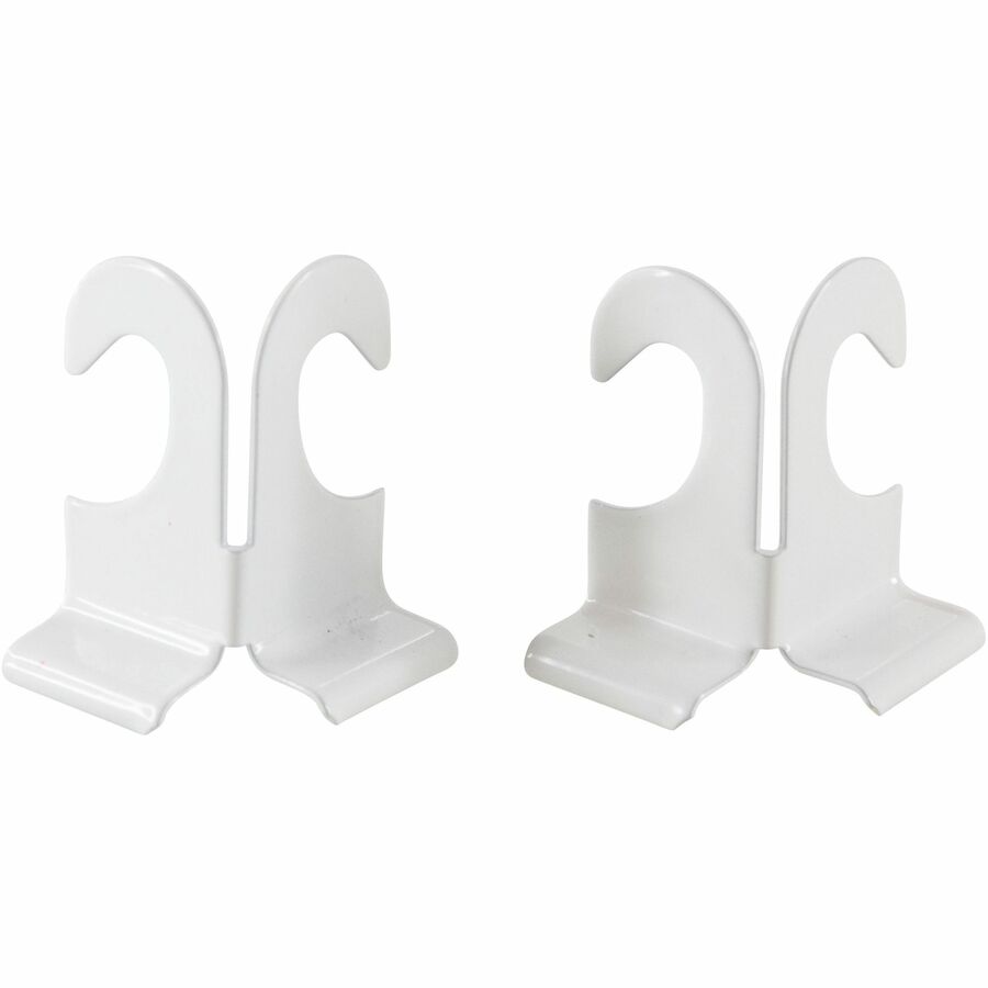 Image of Baumgartens® Suspended Ceiling Hooks, 2" Long, 2/PK, White