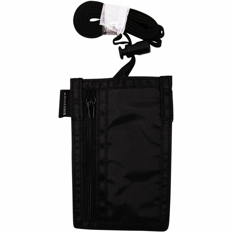 Image of SICURIX® Sicurix Id Neck Pouch, Vertical, 3 X 4 3/4, Black