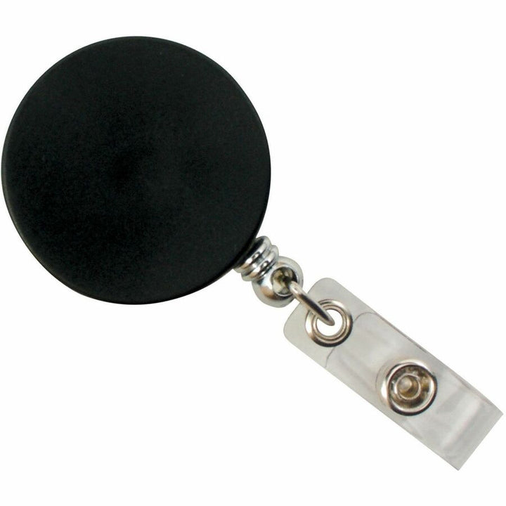Image of SICURIX® Heavy Duty Id Card Reel, 30" Extension, Black/chrome