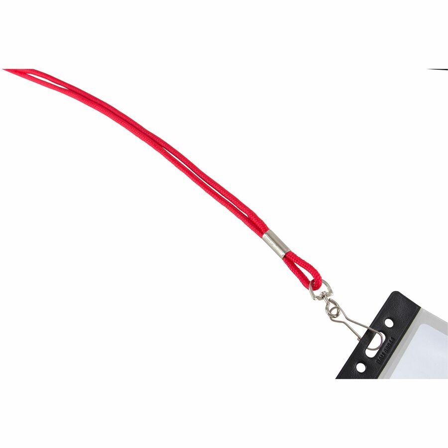 Image of Baumgartens® Standard Lanyard, With Hook, 36" L, Nylon, Red