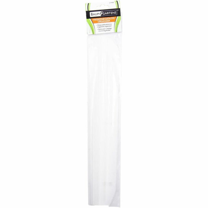 Image of Baumgartens® Catalog/Magazine Organizer Strips,3 Ring,11-5/8"L,12/PK,CL