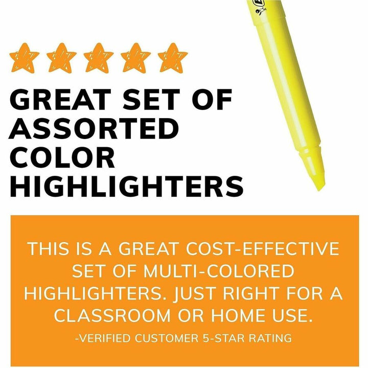 Image of BIC BL11-AST Brite Liner Highlighter, Assorted, Fluorescent Assorted Ink, 12 / Box