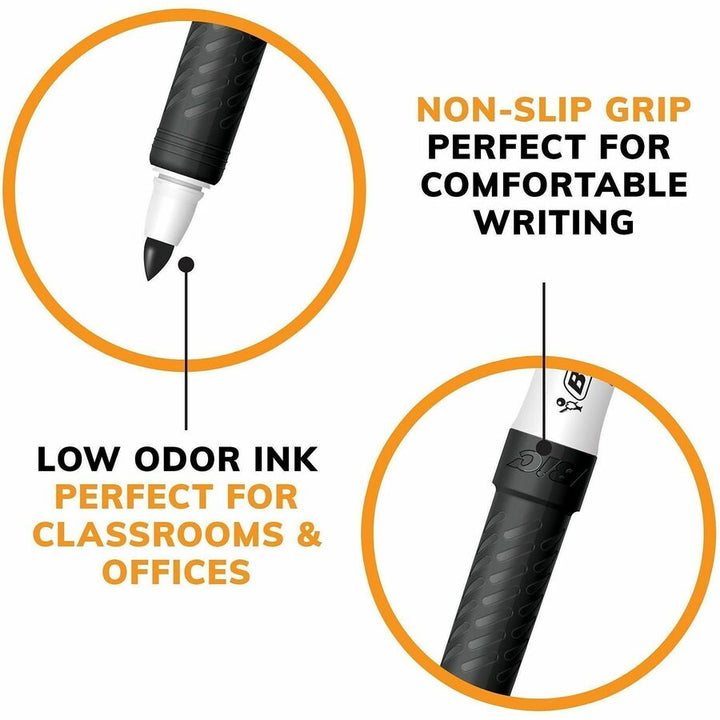 Image of BIC® Intensity Low Odor Fine Point Dry Erase Marker, Fine Bullet Tip, Blue, Dozen