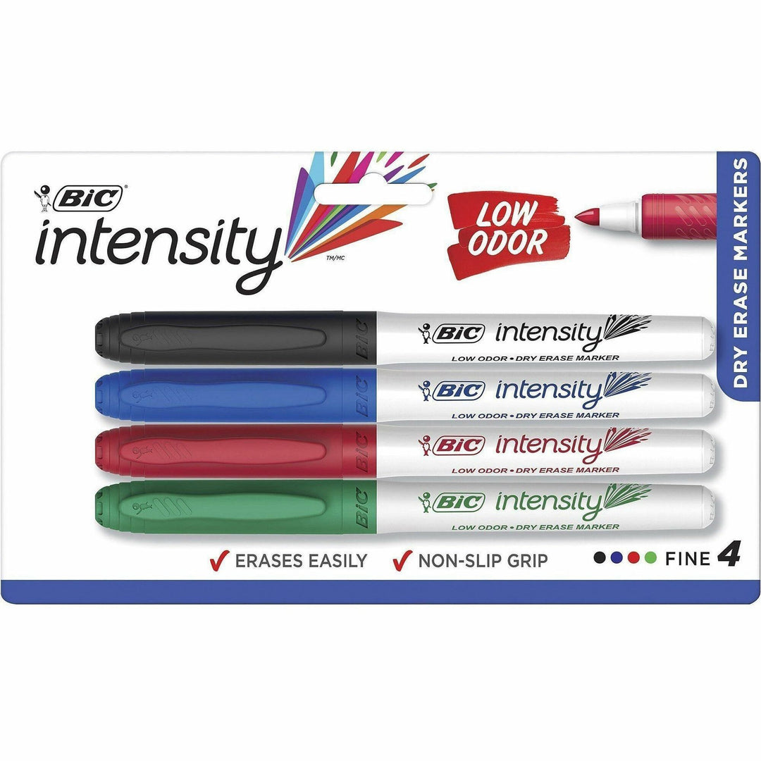 Image of BIC GDEP41-AST Intensity Dry Erase Marker, Assorted Ink, 4 / Pack