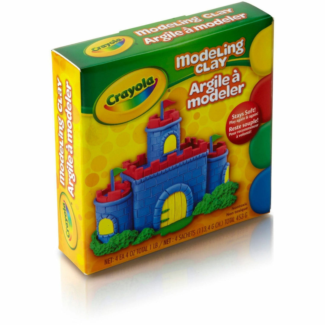 Image of Crayola 57-0300 Non-Drying Modeling Clay, Clay Craft, Red, Blue, Yellow, Green, 1 Box