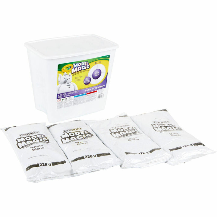 Image of Crayola 57-4400 Model Magic Modeling Clay, Clay Craft, 8.50" H x 8.50" W x 5.50" Depth, White, 1 Box