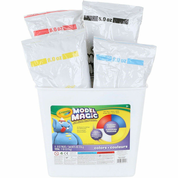 Image of Crayola 57-4415 Model Magic Modeling Material, Clay Craft, 8.50" H x 8.50" W x 5.50" Depth, Assorted, 1 Box