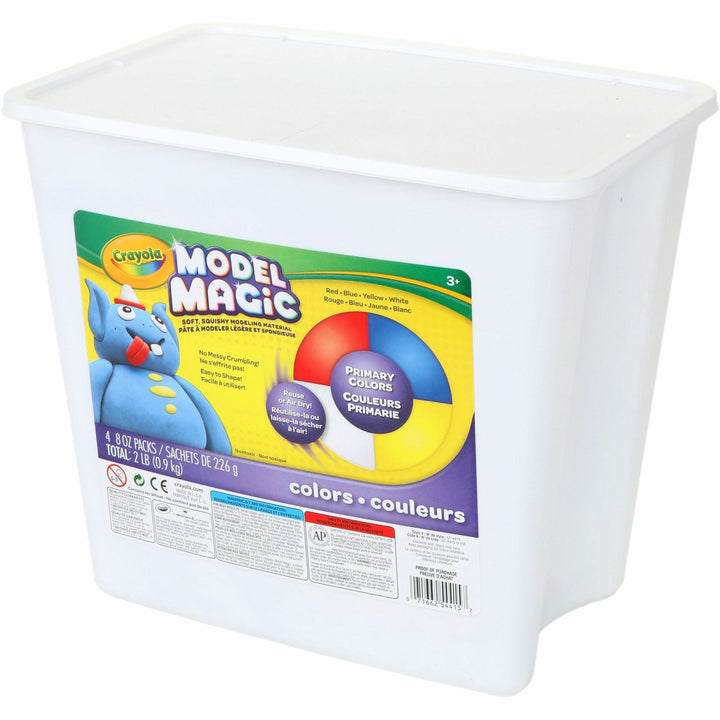 Image of Crayola 57-4415 Model Magic Modeling Material, Clay Craft, 8.50" H x 8.50" W x 5.50" Depth, Assorted, 1 Box