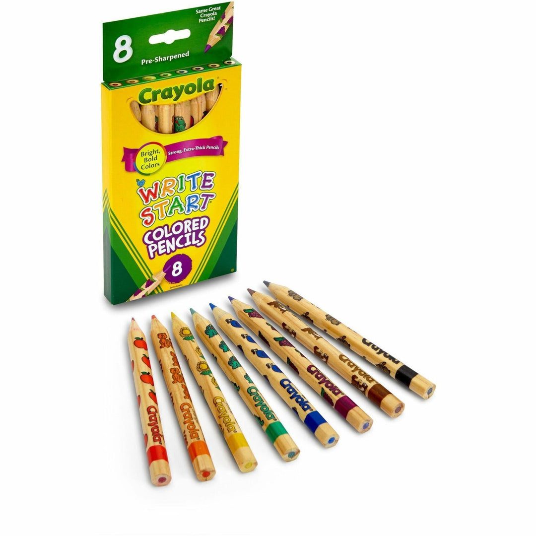 Image of Crayola 68-4108 Write Start Colored Pencils, 5.3 mm Assorted Lead, 8 / Set