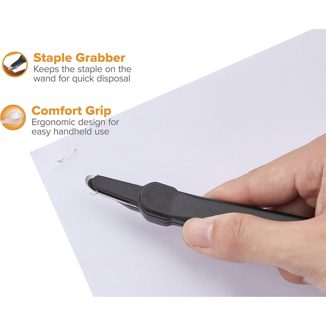 Image of Bostitch® Lever Staple Remover, Push Style, Charcoal