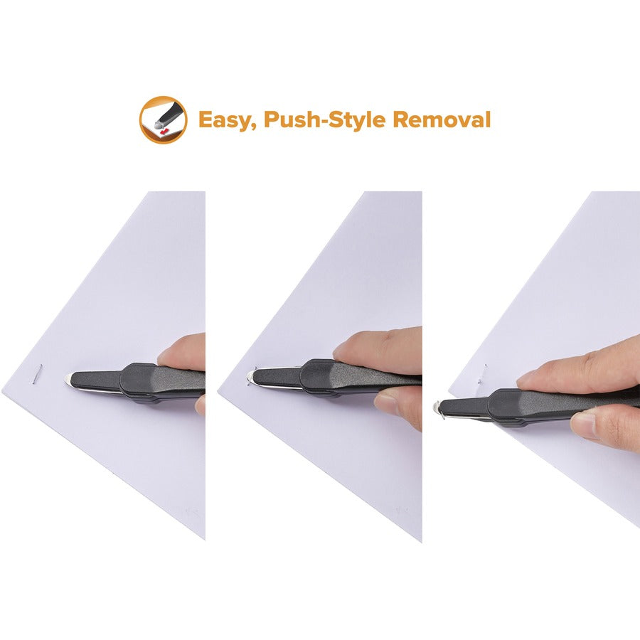 Image of Bostitch® Lever Staple Remover, Push Style, Charcoal