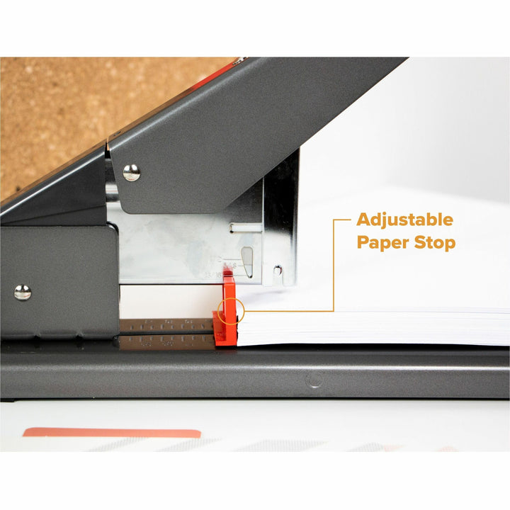 Image of Bostitch® Antimicrobial 130-Sheet Heavy-Duty Stapler, 130-Sheet Capacity, Black