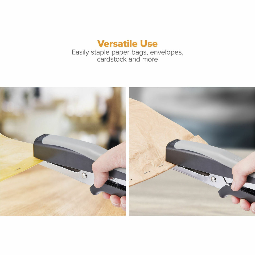 Image of Bostitch® Standard Plier Stapler, 20-Sheet Capacity, 0.25" Staples, 2.5" Throat, Black/gray