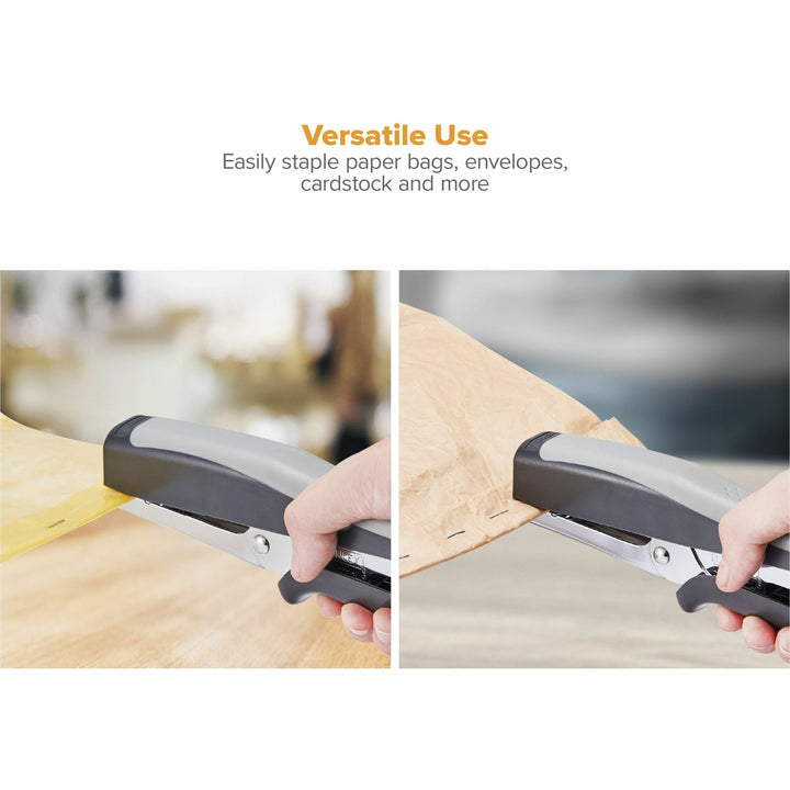 Image of Bostitch® Standard Plier Stapler, 20-Sheet Capacity, 0.25" Staples, 2.5" Throat, Black/gray